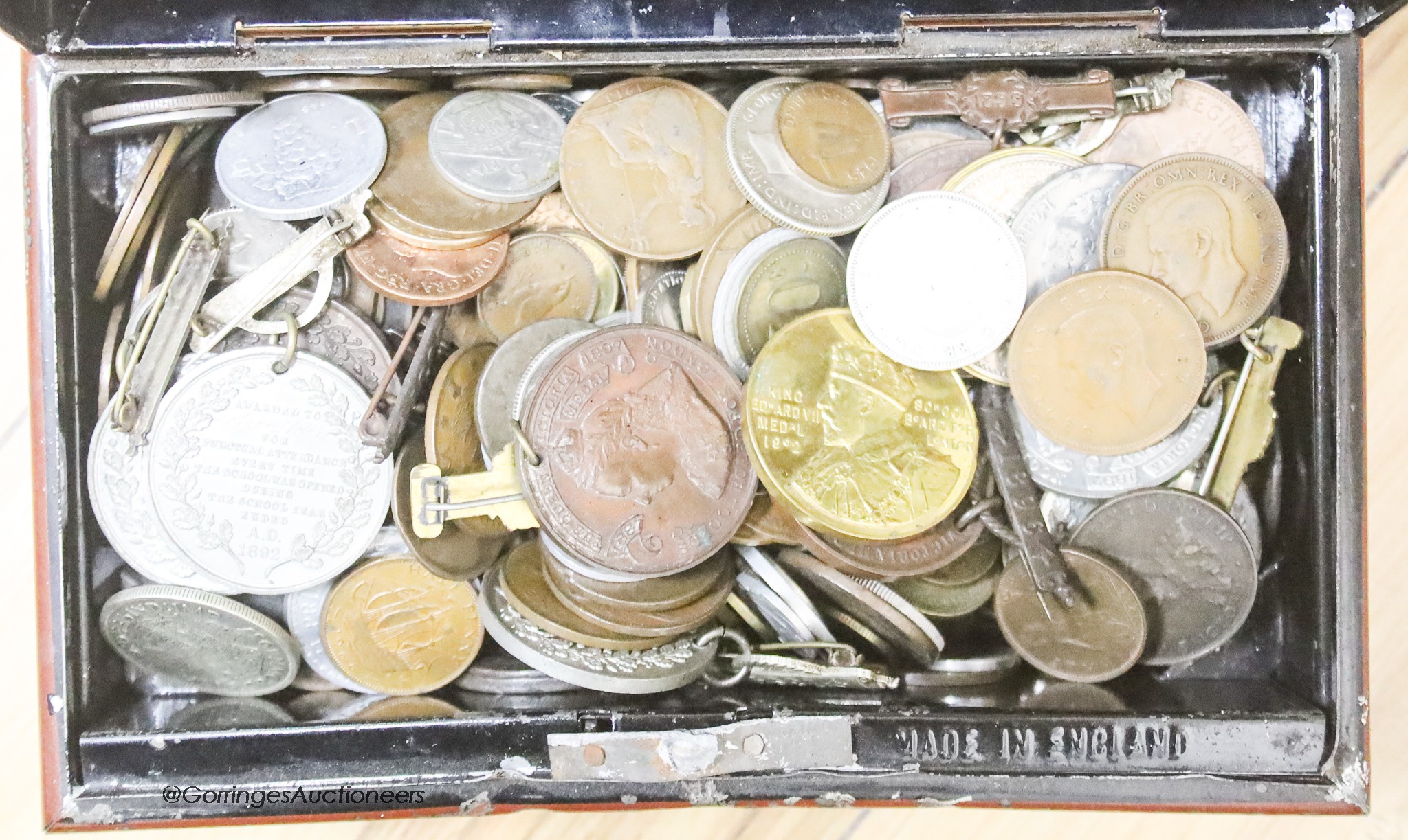 A box of coins